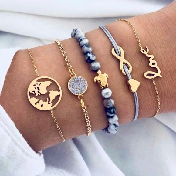 Invisible Wings Jewelry - 5 Pcs Earth Bracelets